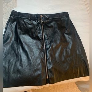 Black Leather Skirt
